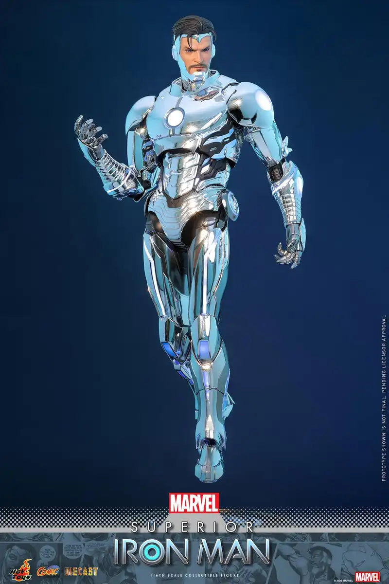 Hot Toys Marvel Superior Iron Man Comic Masterpiece 1/6 Scale Figure