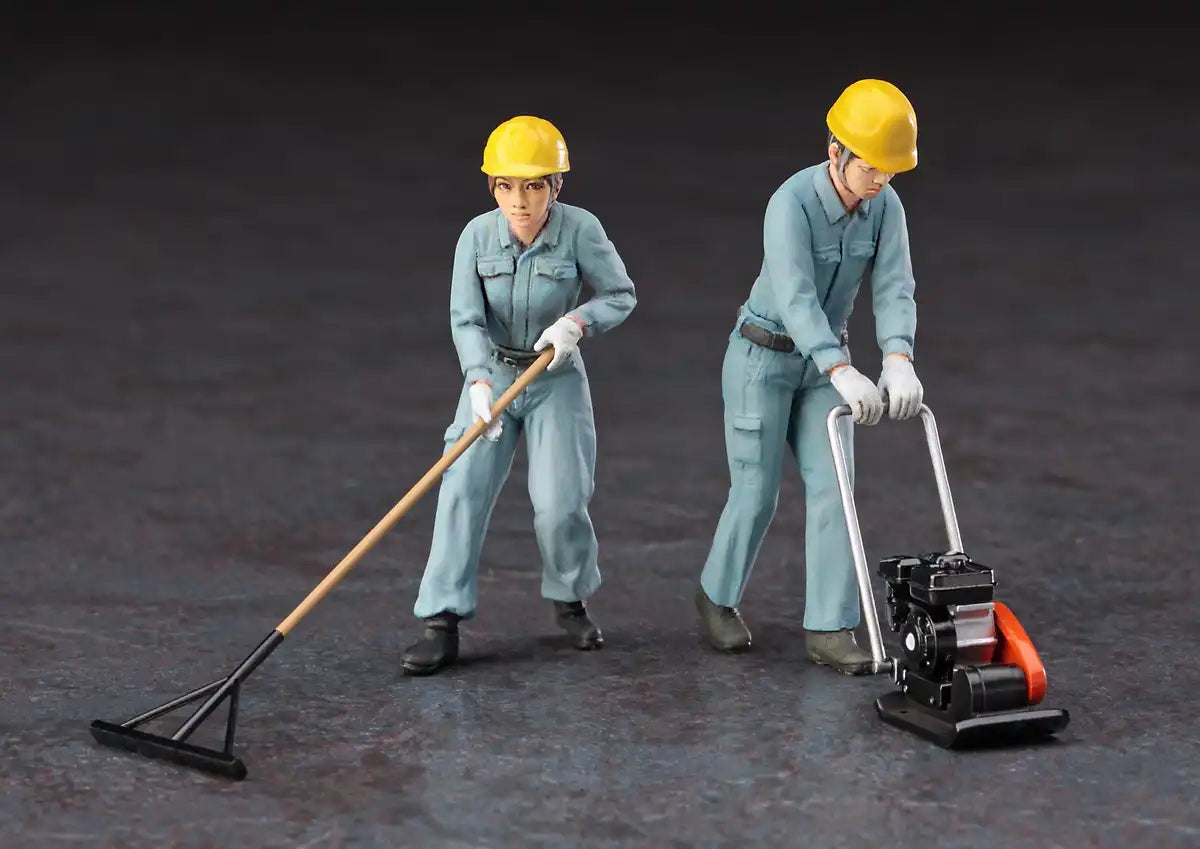 HASEGAWA 1/35 Construction Workers Set A Plastic Model- Japan Figure Store - #1 Bring To You The Best Japanese Goods