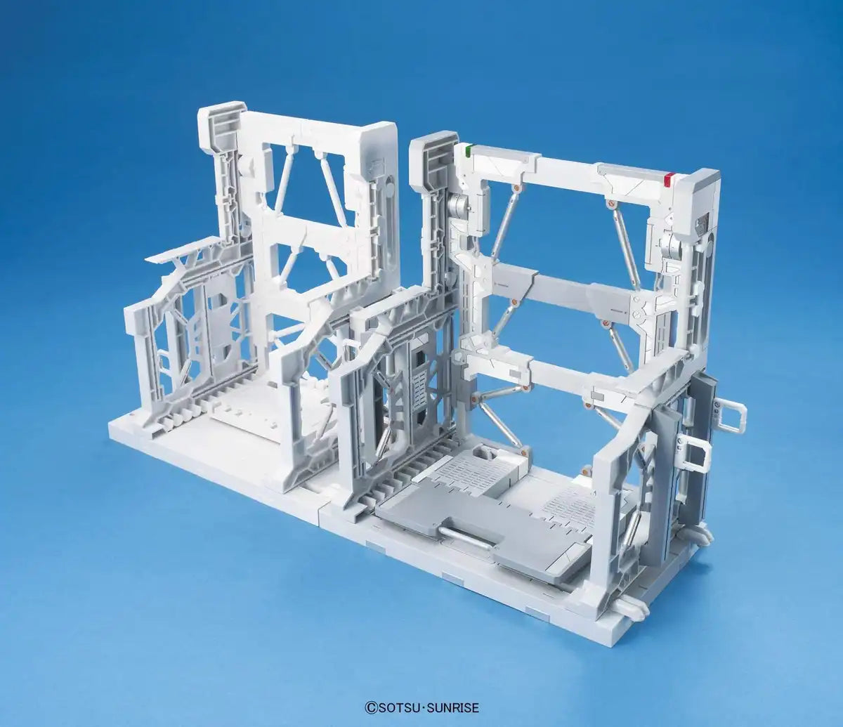 BANDAI Builders Parts Gundam System Base 001 White 1/144 Scale Kit- Japan Figure Store - #1 Bring To You The Best Japanese Goods