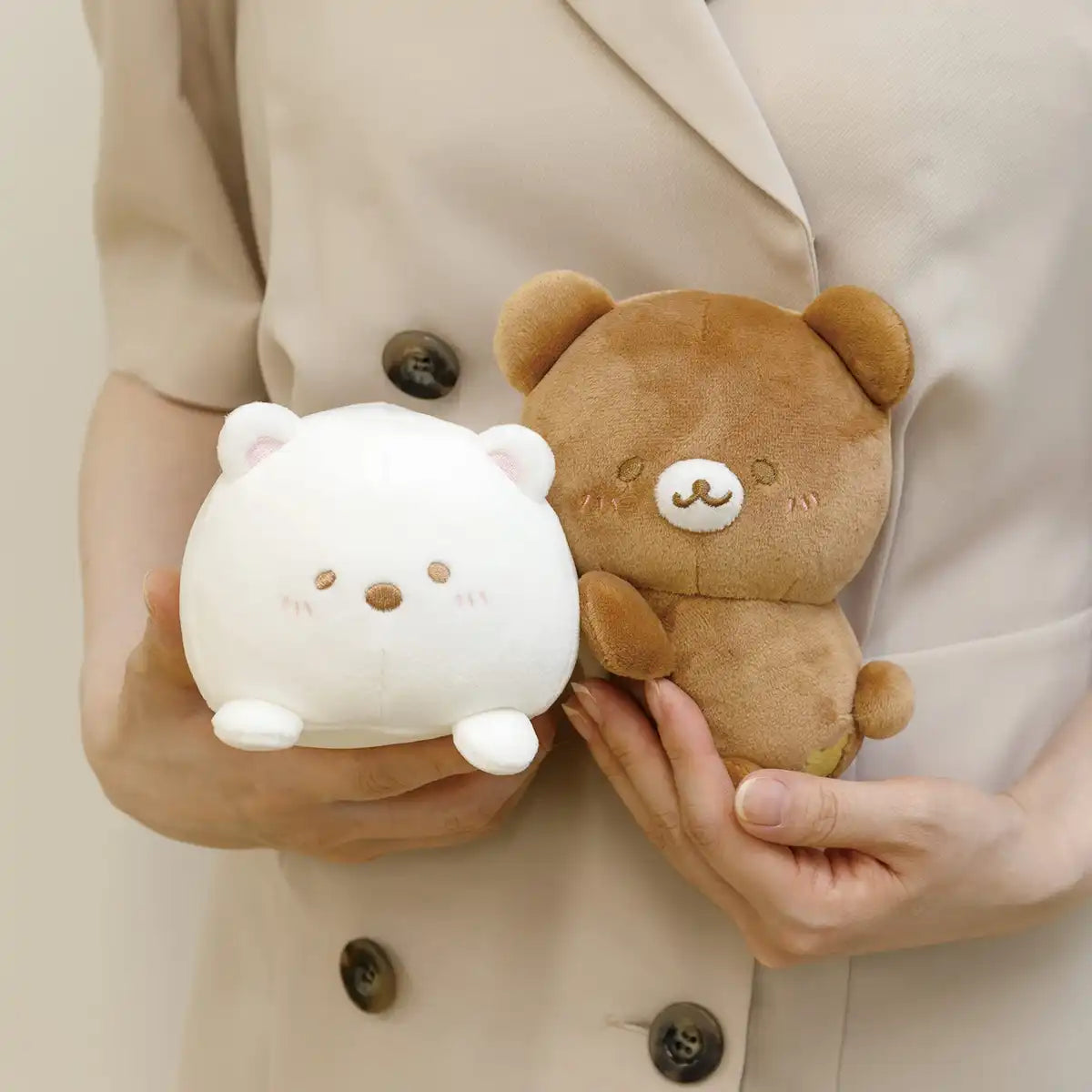 San-X Sumikko Gurashi Polar Bear Chubby Toy Mf78801 Plush- Japan Figure Store - #1 Bring To You The Best Japanese Goods