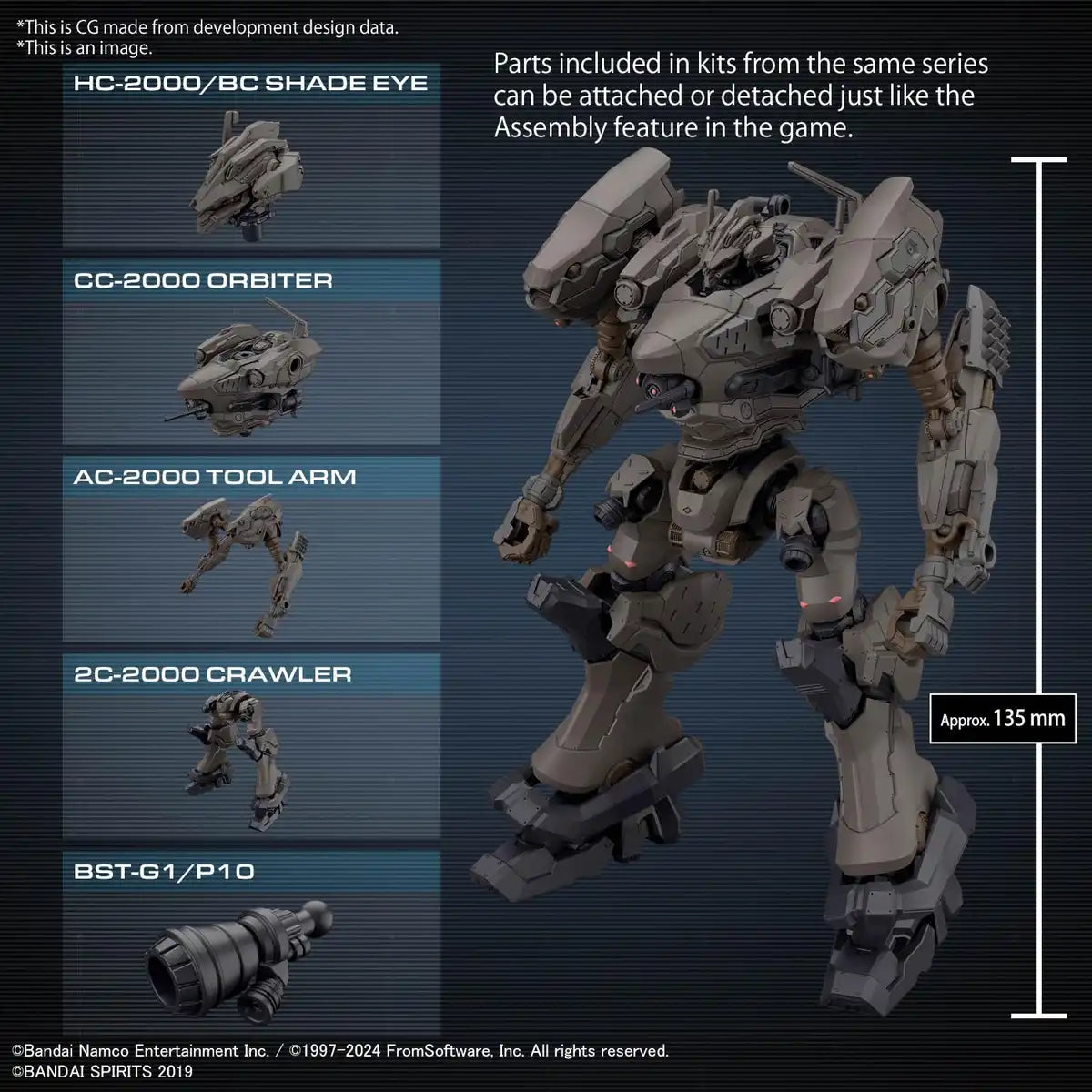 Hundreds 30Mm Armored Core Vi Orbiter Nightfall Model Kit Rad CC 2000- Japan Figure Store - #1 Bring To You The Best Japanese Goods