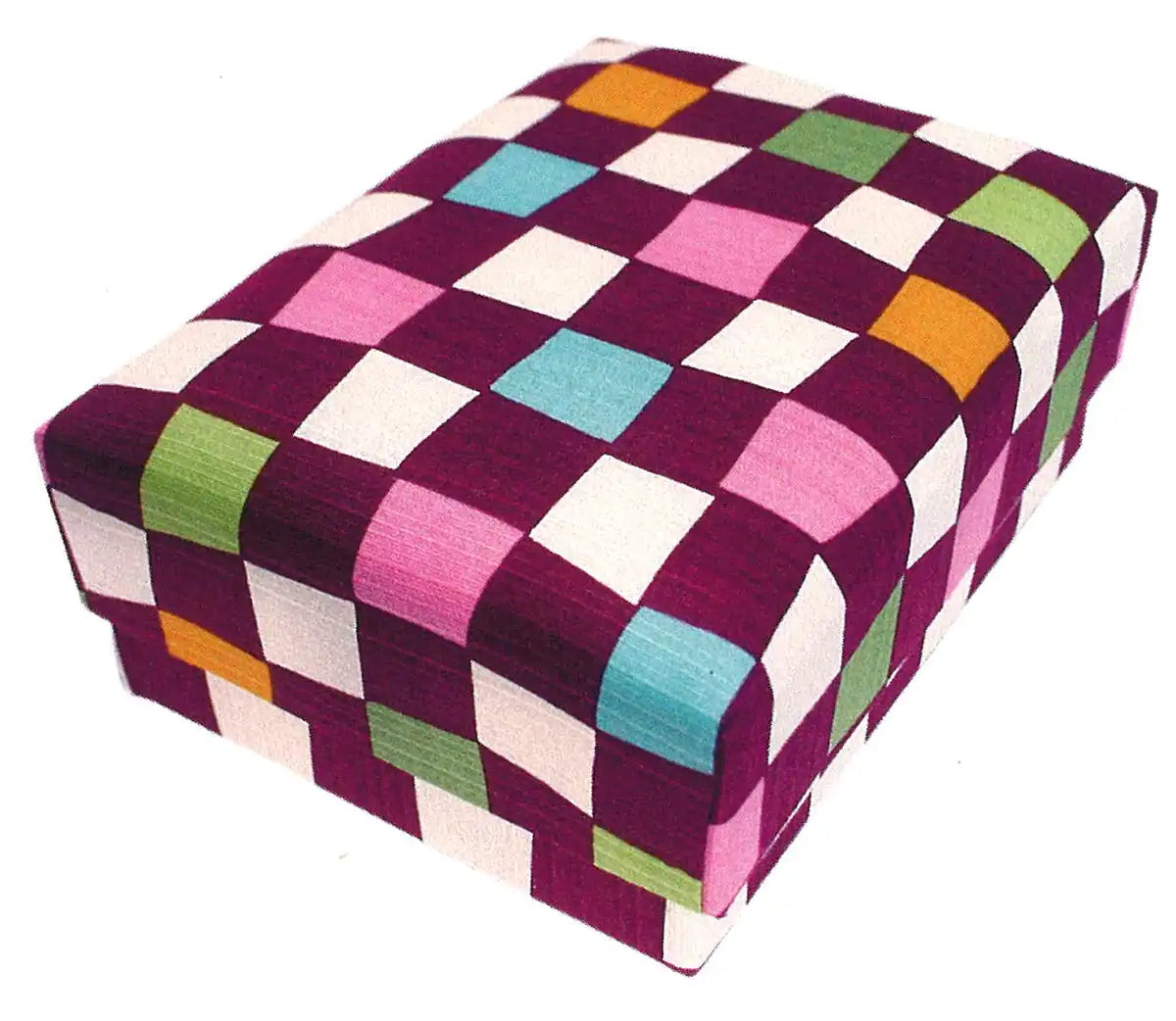 Jhands Sewing Box W/ Hook Ichimatsu Purple Japan- Japan Figure Store - #1 Bring To You The Best Japanese Goods