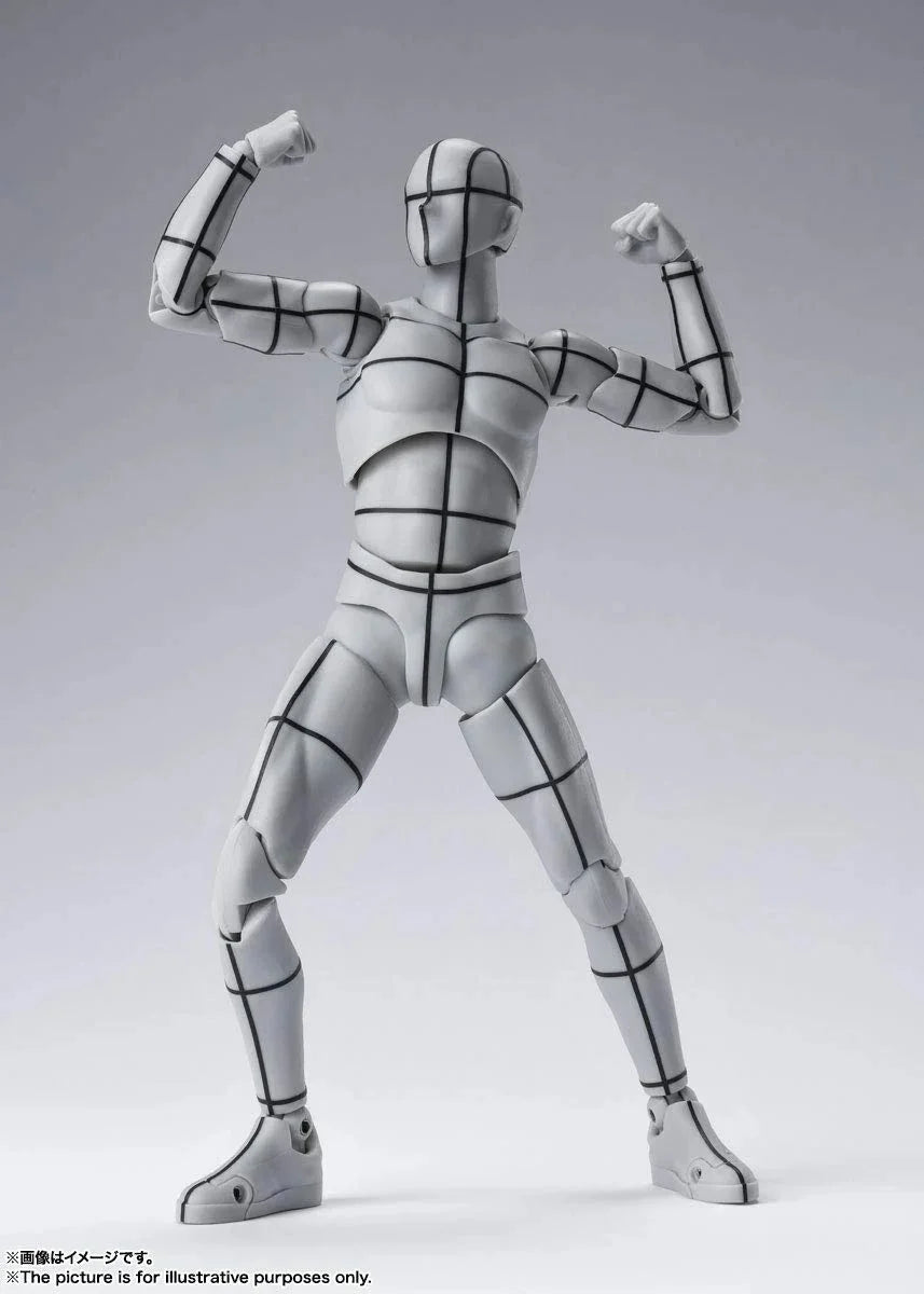 Shfiguarts Body-Kun -Wire Frame- (Gray Color Ver.) Approximately 150Mm Pvc Abs Pre-Painted Movable Figure- Japan Figure Store - #1 Bring To You The Best Japanese Goods
