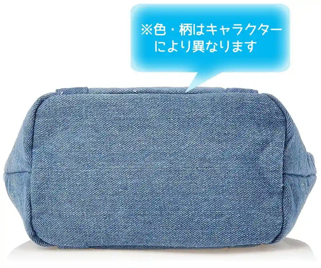 Skater Snoopy Themed Denim Cooler Bag with Cork Pocket - Peanuts Collection- Japan Figure Store - #1 Bring To You The Best Japanese Goods