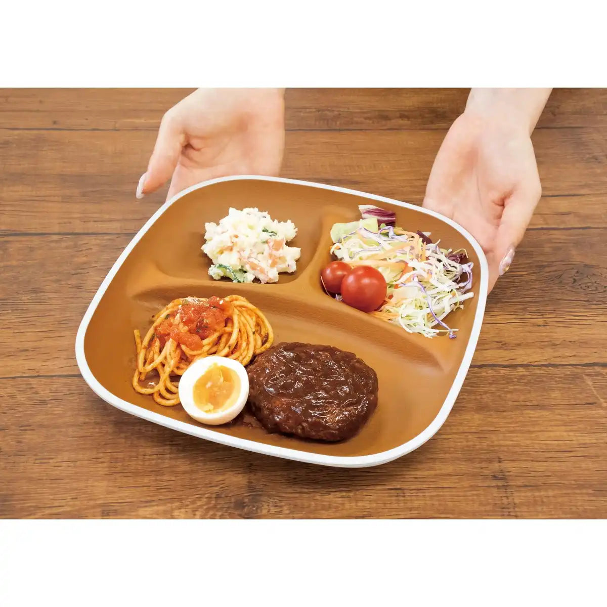 San-X Rilakkuma Wood Grain Square Plate for Home and Kitchen- Japan Figure Store - #1 Bring To You The Best Japanese Goods