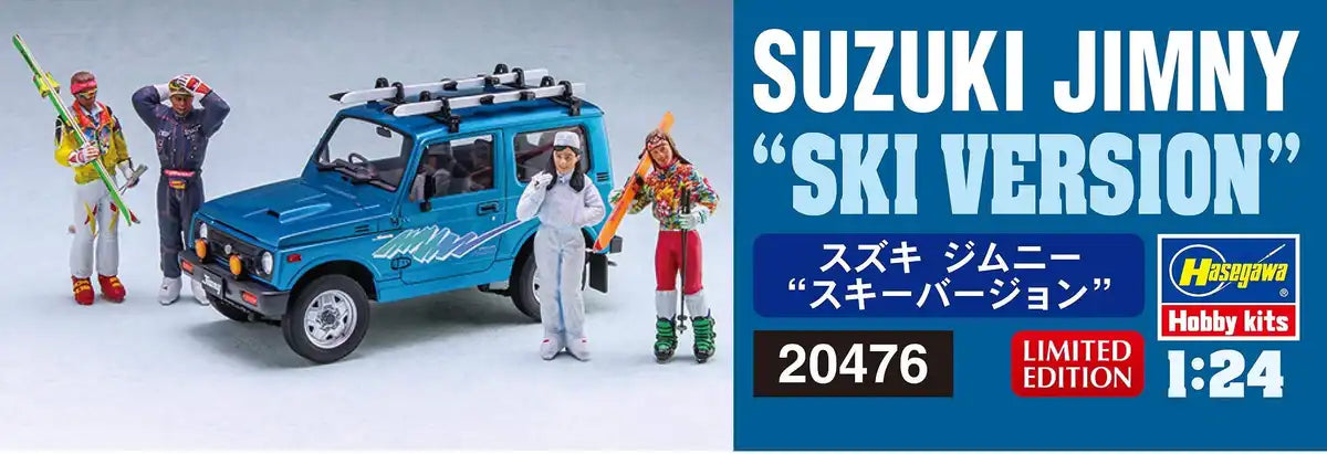 HASEGAWA 1/24 Suzuki Jimny 'Ski Version' Plastic Model- Japan Figure Store - #1 Bring To You The Best Japanese Goods