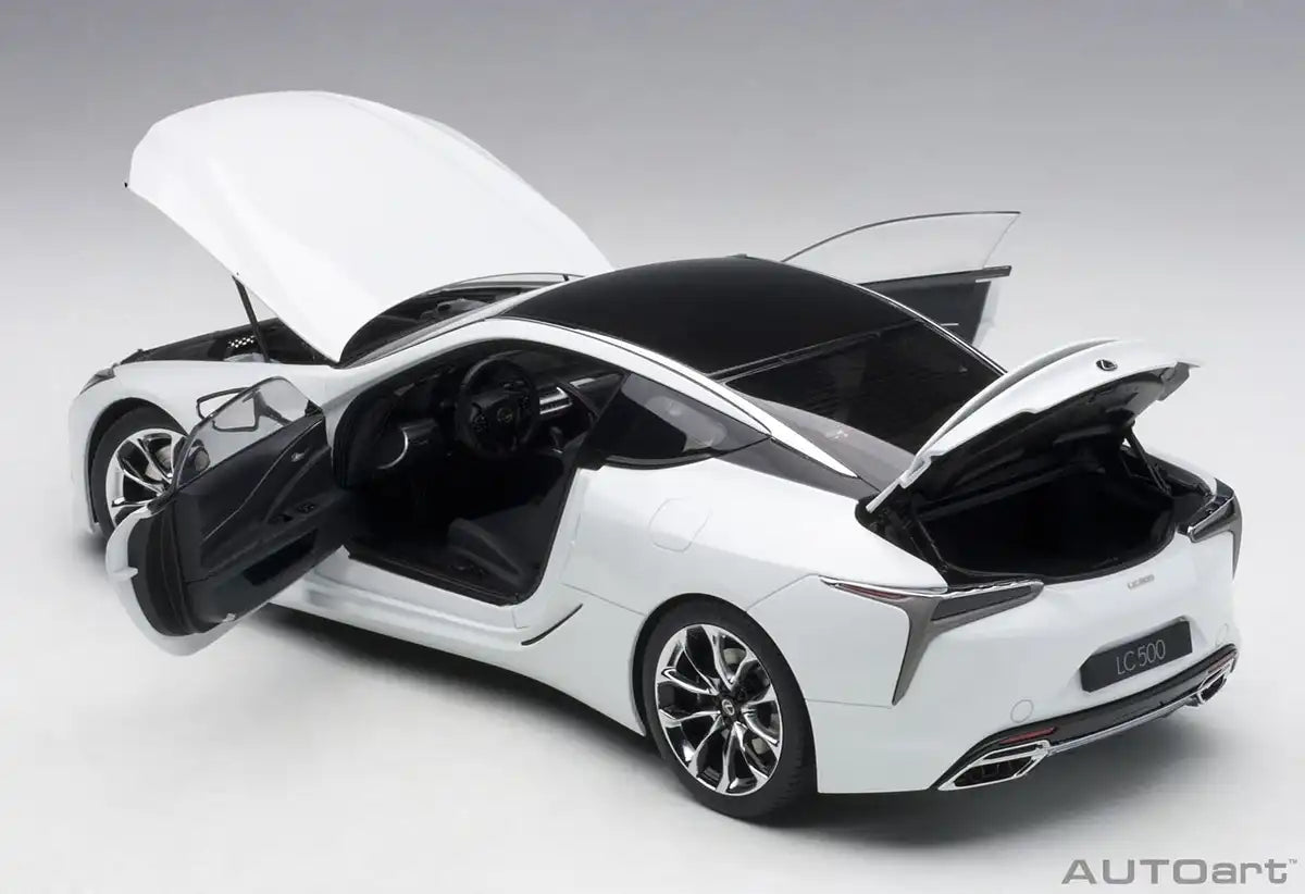 Autoart 1/18 Lexus LC500 White/Black- Japan Figure Store - #1 Bring To You The Best Japanese Goods