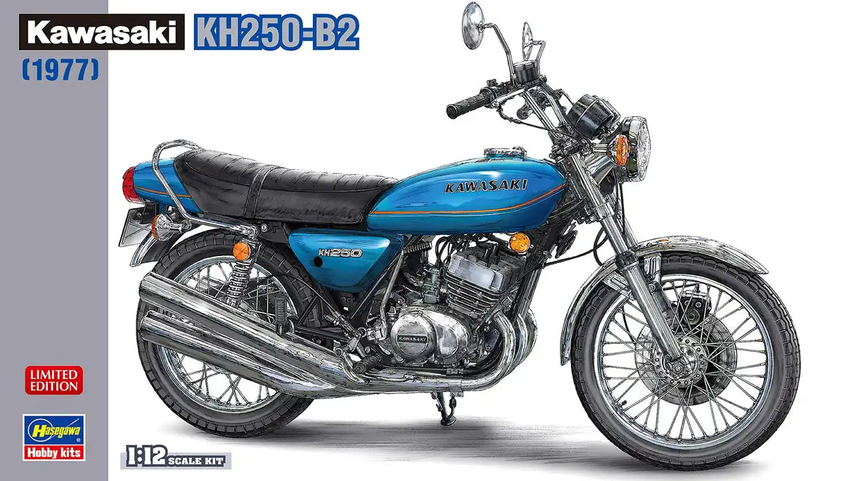 HASEGAWA 1/12 Kawasaki Kh250-B2 Plastic Model- Japan Figure Store - #1 Bring To You The Best Japanese Goods