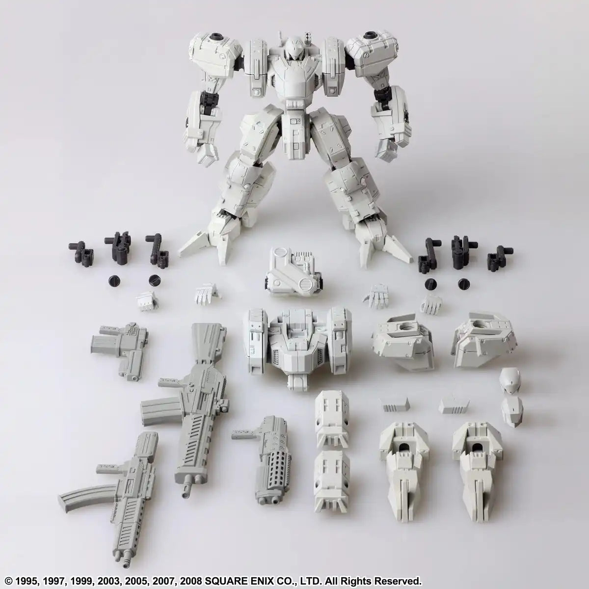 Front Mission Structure Arts 1/72 Scale Plastic Model Kit Series Vol.4 Zenith Dv White Set Of 4- Japan Figure Store - #1 Bring To You The Best Japanese Goods
