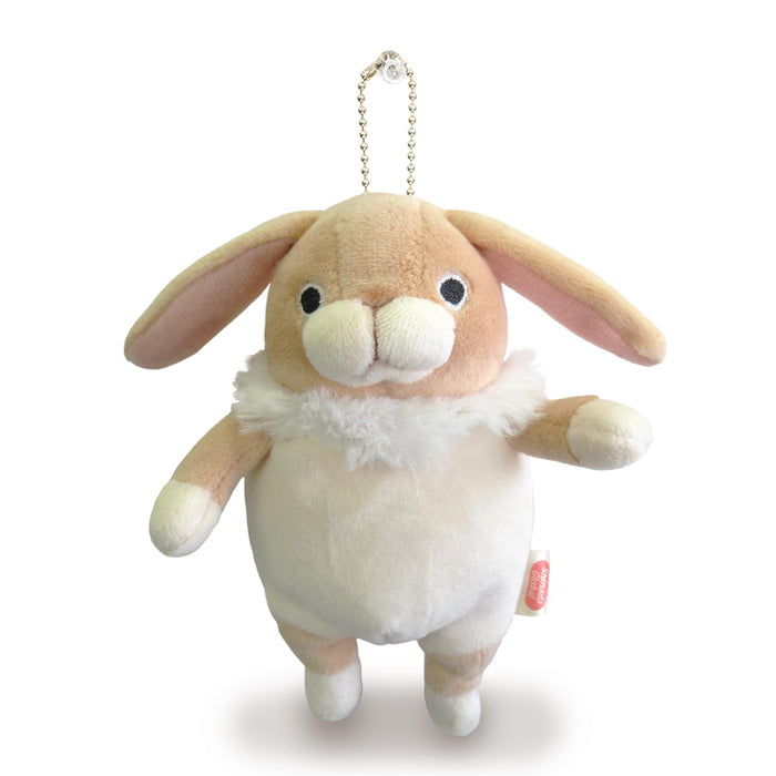 Shinada Global Mini Mochi Series Rabbit Beige 7x5x14cm Plush Animal Mous-0088Rbe