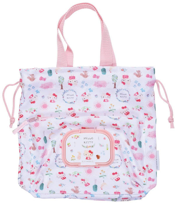 Hello Kitty Skater Diaper with Wipe Pocket & Drawstring Bag Sanrio Kbopc1-A