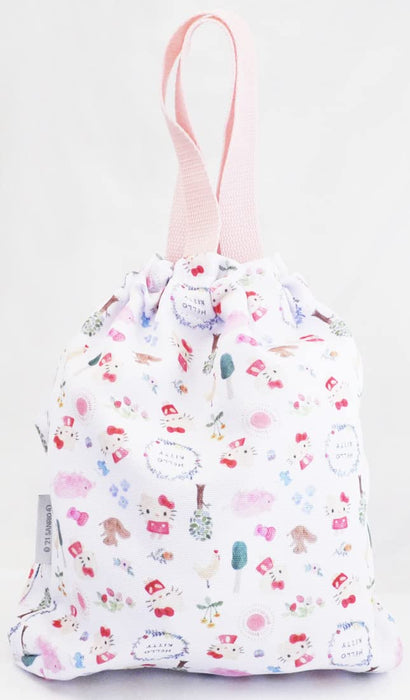 Hello Kitty Skater Diaper with Wipe Pocket & Drawstring Bag Sanrio Kbopc1-A