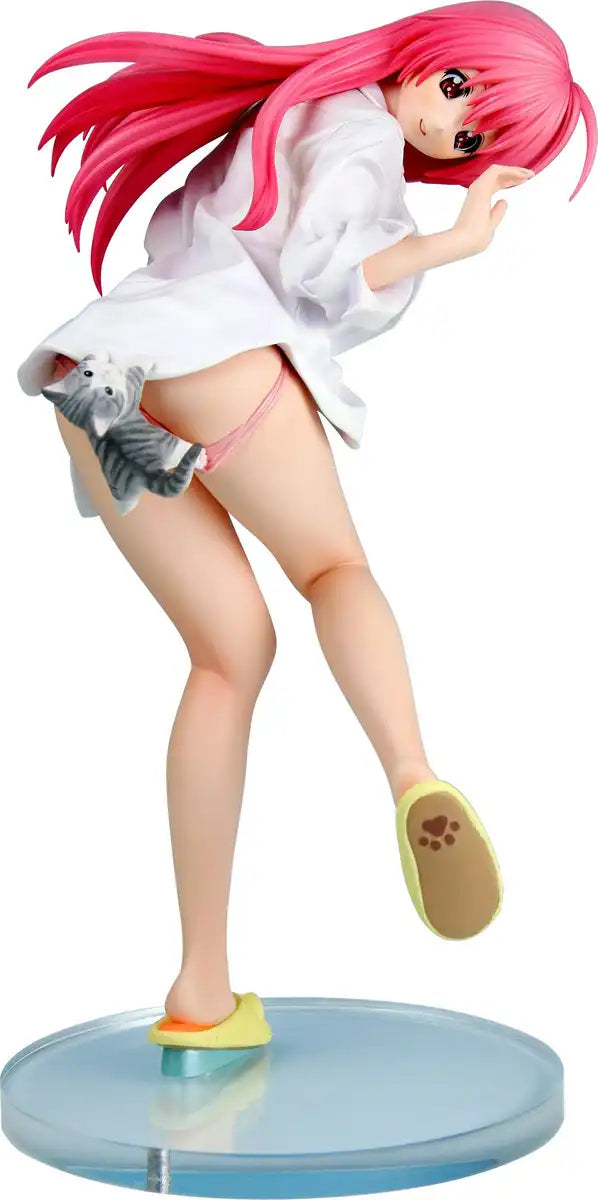 Kurushima Japan 1/5.5 Cold-Cast Painted Momo & Kitten Dosuke Figure- Japan Figure Store - #1 Bring To You The Best Japanese Goods