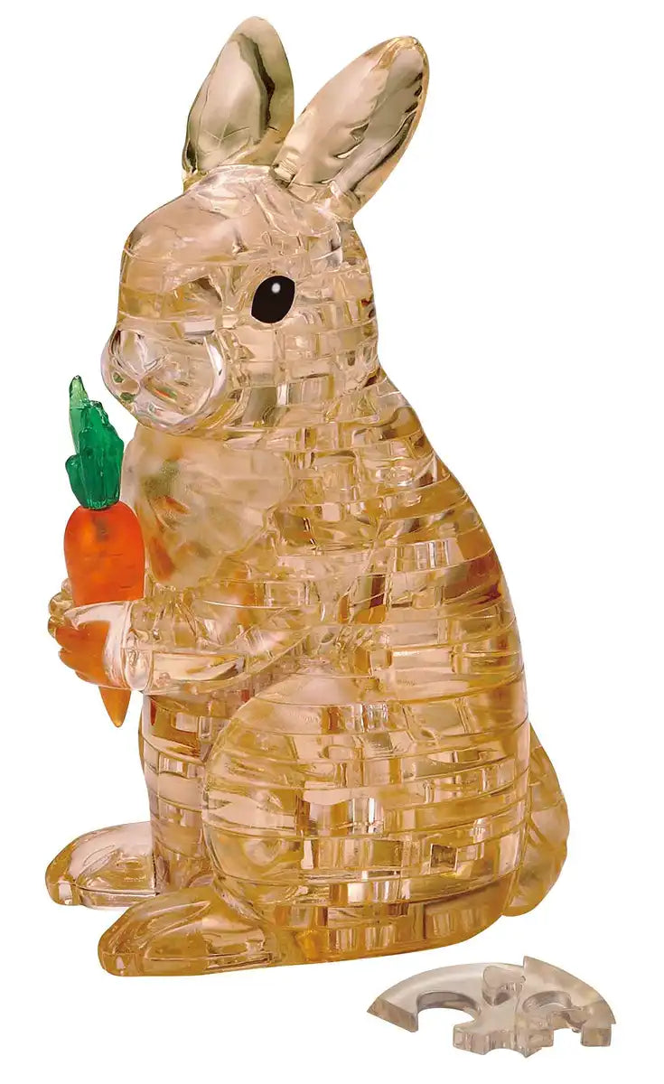Beverly Crystal 3D Puzzle 486596 Rabbit Brown (43 Pieces) 3D Animal Jigsaw Puzzle- Japan Figure Store - #1 Bring To You The Best Japanese Goods