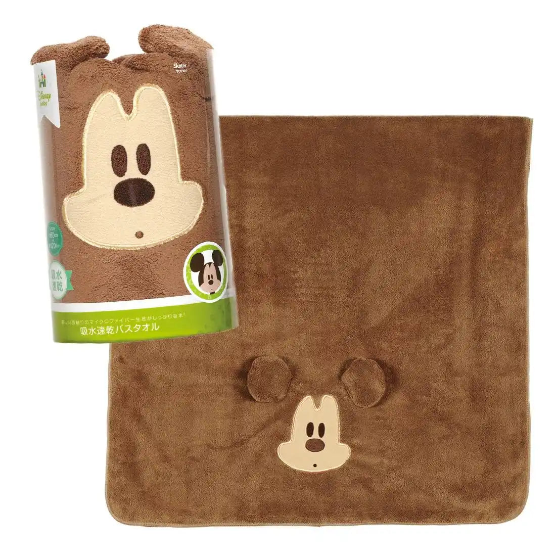 Skater Quick-Dry Mickey Mouse Bath Towel Absorbent 60cm x 120cm- Japan Figure Store - #1 Bring To You The Best Japanese Goods