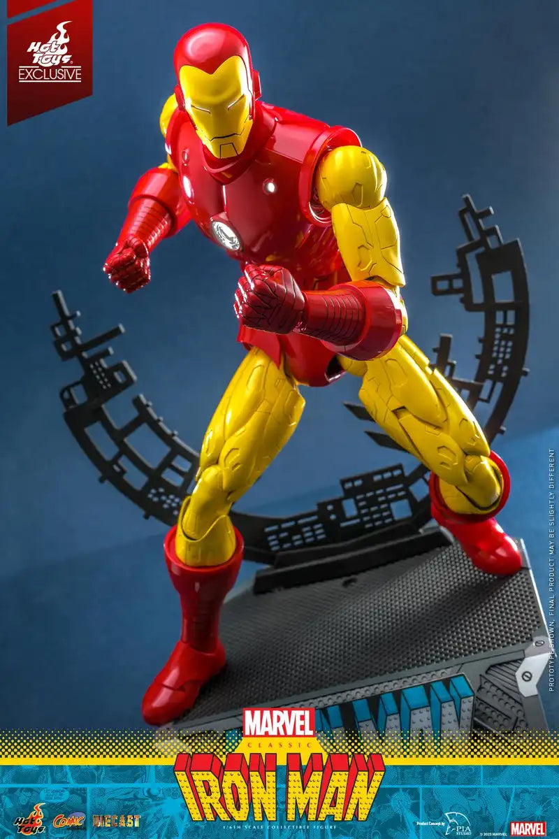 Hot Toys Comic Masterpiece Diecast Marvel Iron Man 1/6 Scale Figure Classic