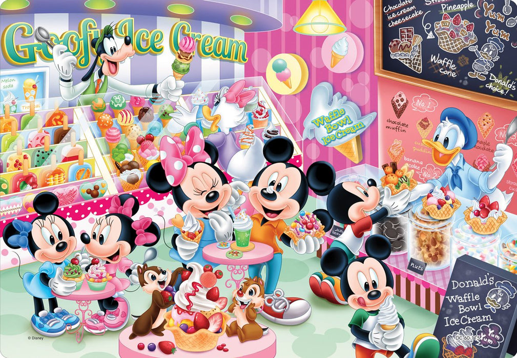 TENYO Jigsaw Puzzle Disney Mickey & Minnie Ice Cream Shop 60 Pieces Child Puzzle