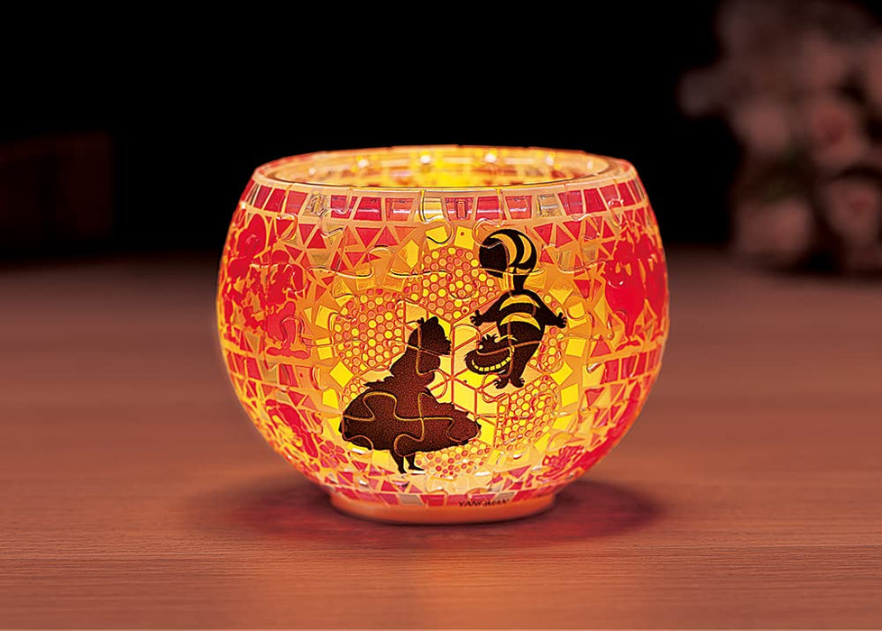 YANOMAN 2201-62 3D Led Lamp Shade Puzzle Disney Alice In Wonderland Glass Mosaic Pattern 80 Pieces