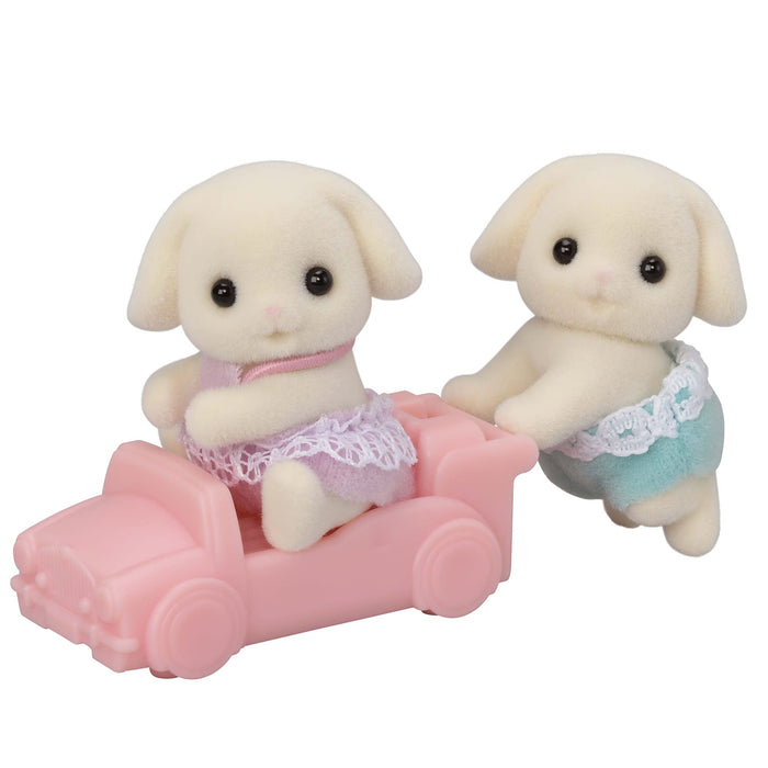 Epoch Flora Rabbit Twins Sylvanian Families Doll U-104 Age 3+ Suitable Dollhouse Toy