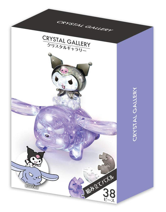 Hanayama Crystal Gallery 3D Puzzle Sanrio My Melody Kuromi 38 Pieces Japanese 3D Puzzle Figure