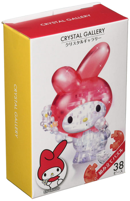 Hanayama Crystal Gallery 3D Puzzle My Melody Flower 38 Pieces Japanese 3D Puzzle Figure