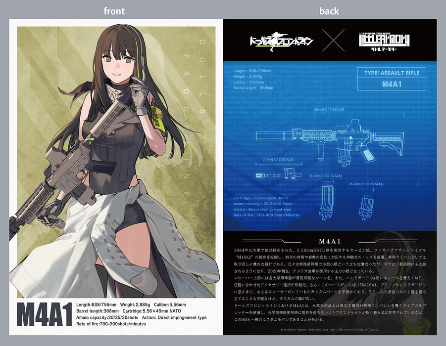 TOMYTEC Military Series 1/12 Little Armory Ladf21 Anime: Girls' Frontline M4A1 Type Plastic Model