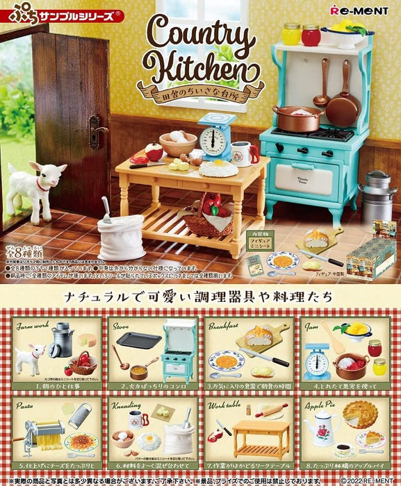 RE-MENT Petit Sample Small Kitchen In Country Side 8Pcs Complete Box