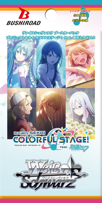 Bushiroad Weiss Schwarz Project Sekai Colorful Stage Vol.2 Featuring Hatsune Miku Booster Pack
