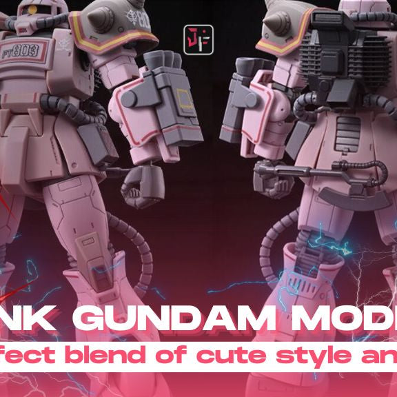 pink Gundam model