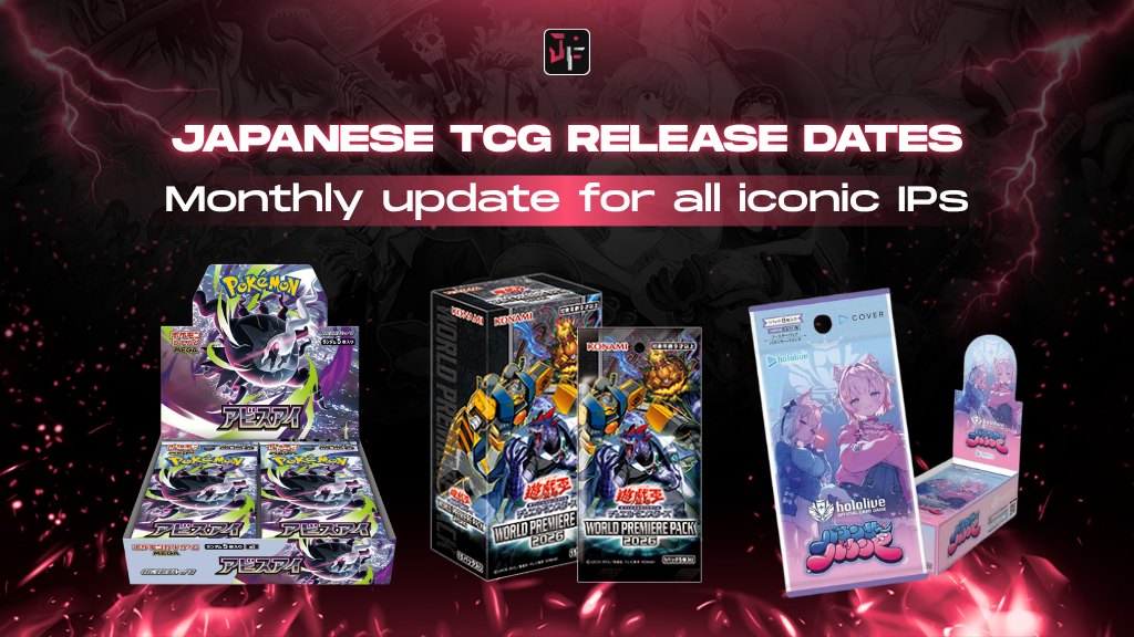 Monthly 2026 update on Japanese TCG release dates for all iconic IPs
