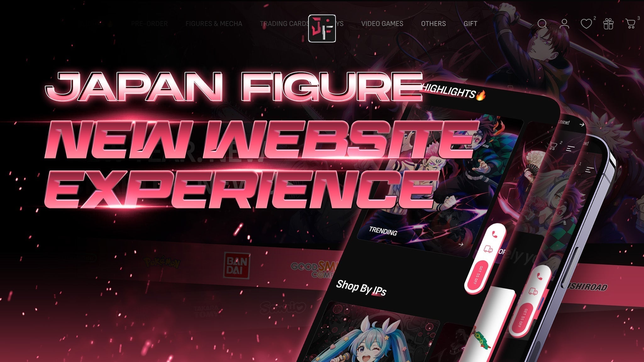 Japan Figure new theme updates: Faster, clearer, collector-first shopping