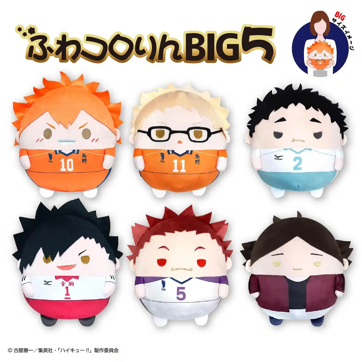 Max Limited HQ96 Tendo Satori Haikyu Fuwakororin Big Plush Toy- Japan Figure Store - #1 Bring To You The Best Japanese Goods