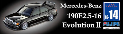 FUJIMI Real Sports Car 1/24 Mercedes-Benz 190E2.5-16 Evolution Ll Plastic Model- Japan Figure Store - #1 Bring To You The Best Japanese Goods