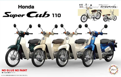 FUJIMI 12Nx-1Ex-1 Honda Super Cub 110 Virgin Beige 1/12 Scale Pre-Painted Kit- Japan Figure Store - #1 Bring To You The Best Japanese Goods