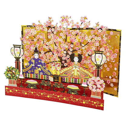 Sanrio Cherry Blossoms Prince Princess Hinamatsuri Greeting Card Overseas Shipping- Japan Figure Store - #1 Bring To You The Best Japanese Goods