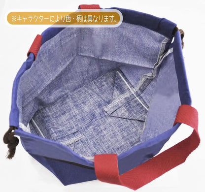 Skater Children's Lunch Box Drawstring Bag Snoopy 80s Cafe Japan Made- Japan Figure Store - #1 Bring To You The Best Japanese Goods
