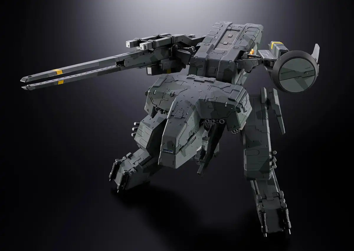 Figurine articulée en ABS et métal moulé sous presse de 175 mm de la gamme Chogokin Metal Gear Solid Rex de Tamashii Nations.