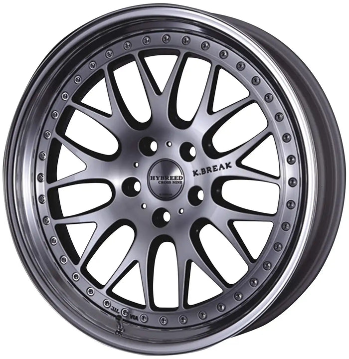 AOSHIMA The Tuned Car 1/24 K-Break Hybreed Cross 9 19-Inch Tire & Wheel Set- Japan Figure Store - #1 Bring To You The Best Japanese Goods