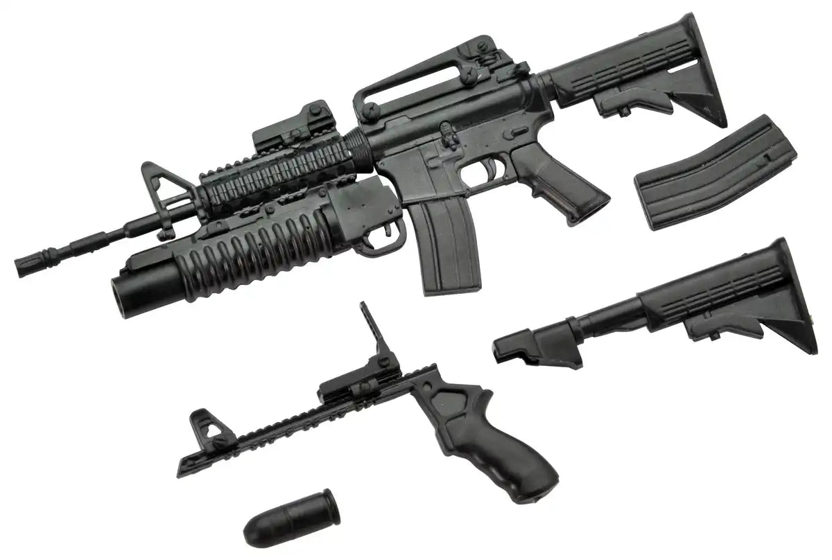 Tomytec Little Armory M4A1 and M203 Type Model Kit - Plastic Construction- Japan Figure Store - #1 Bring To You The Best Japanese Goods