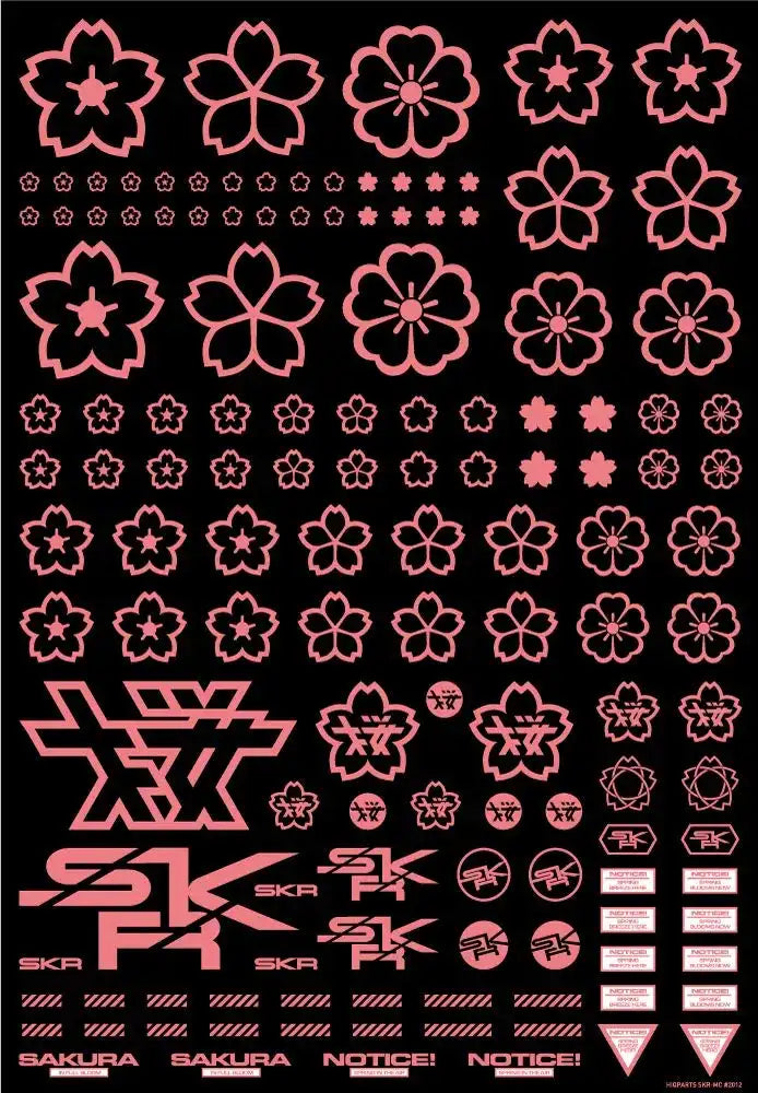 HIQPARTS Cherry Blossom Pattern Decal Pink For Plastic Models- Japan Figure Store - #1 Bring To You The Best Japanese Goods