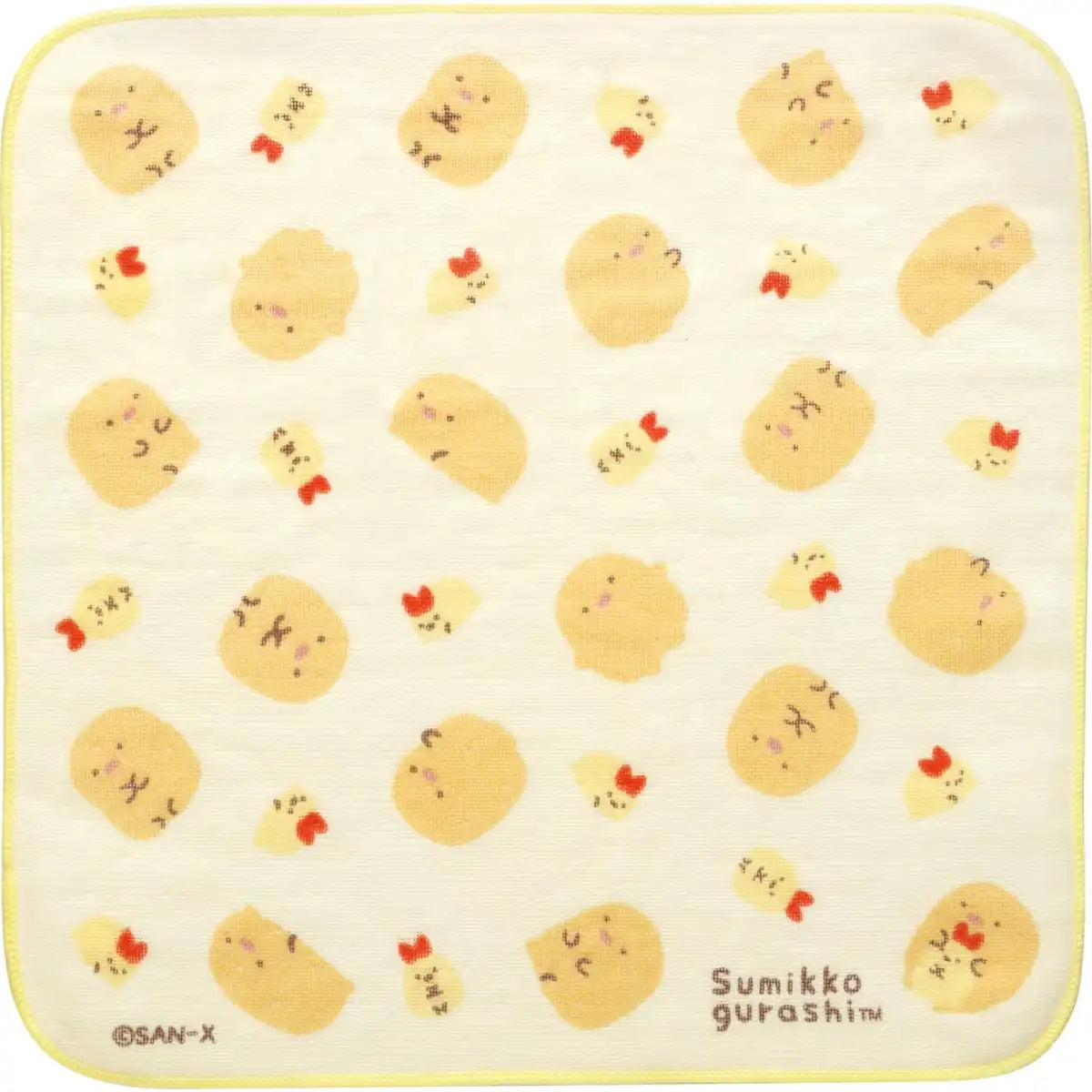 San-X Sumikko Gurashi Tonkatsu & Shrimp Mini Towel CM46503- Japan Figure Store - #1 Bring To You The Best Japanese Goods
