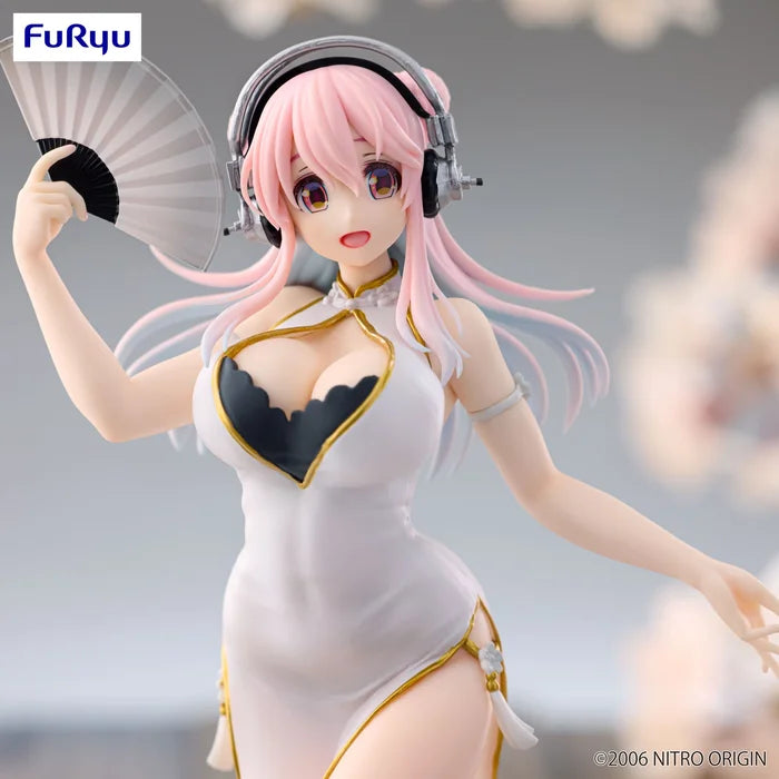 Furyu Super Sonico Trio Try It Figure White China Dress Version