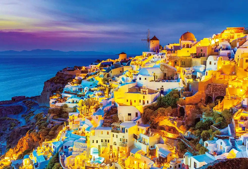 BEVERLY Jigsaw Puzzle S62-522 Twilight Santorini 2000 S-Pieces- Japan Figure Store - #1 Bring To You The Best Japanese Goods
