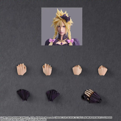 Square Enix Final Fantasy VII Remake Play Arts Kai Cloud Strife Dress Ver - Painted Action Figure- Japan Figure Store - #1 Bring To You The Best Japanese Goods
