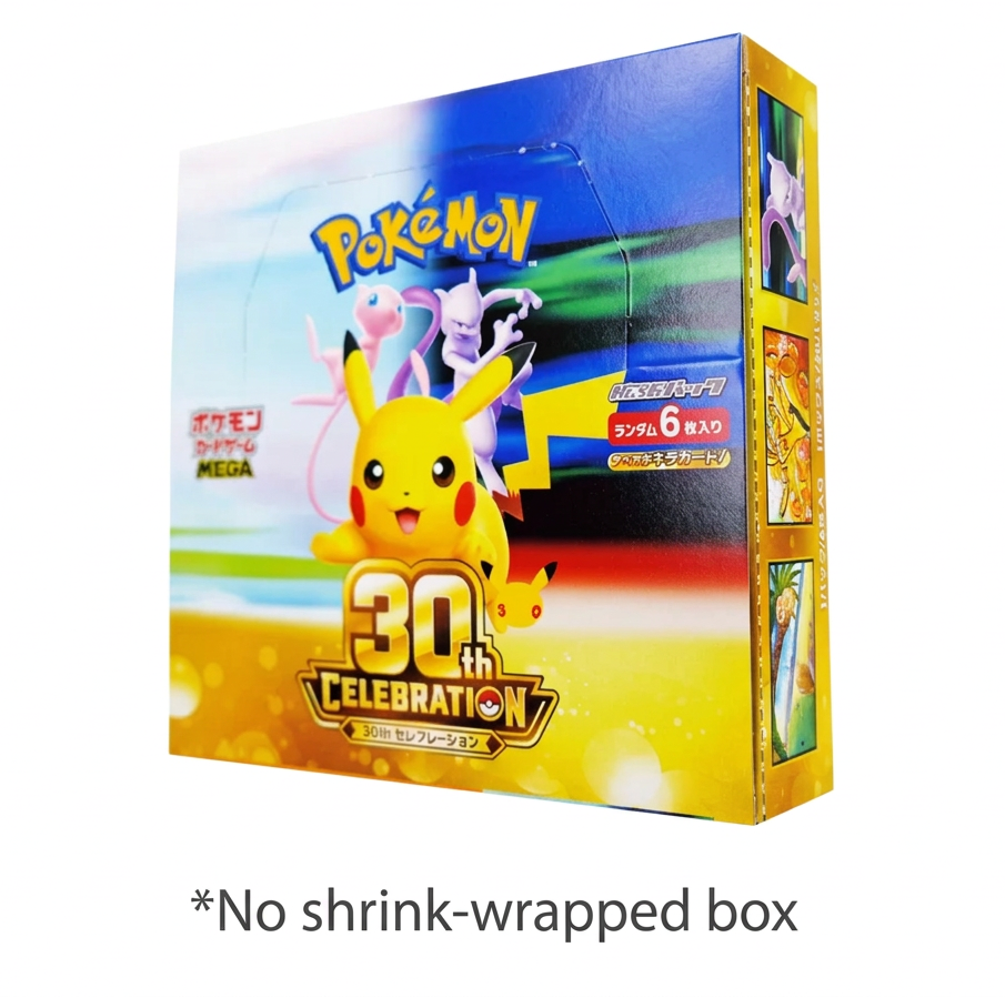 Pokémon TCG MEGA 30th CELEBRATION No Shrink Booster Box