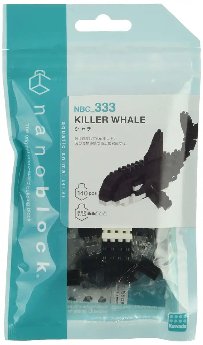 KAWADA Nbc-333 Nanoblock Killer Whale- Japan Figure Store - #1 Bring To You The Best Japanese Goods