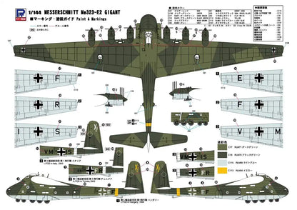 PIT-ROAD Skywave Sn23 German Military Transport Aircraft Me323E-2 Gigant 1/144 Scale Kit- Japan Figure Store - #1 Bring To You The Best Japanese Goods