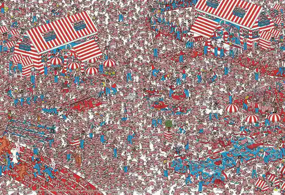 Beverly Jigsaw Puzzle 40-004 Where's Wally? Woof Of The country (40 L-Pieces) Kid Puzzle- Japan Figure Store - #1 Bring To You The Best Japanese Goods