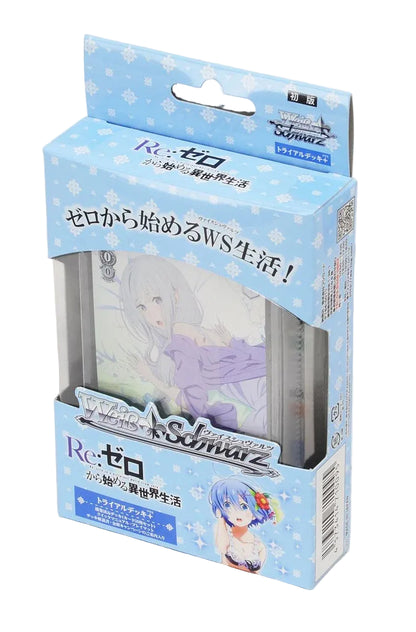 Bushiroad Weiss Schwarz Trial Deck + Plus Re: Zero To Hajimete Isekai Seikatsu Card Game Sets