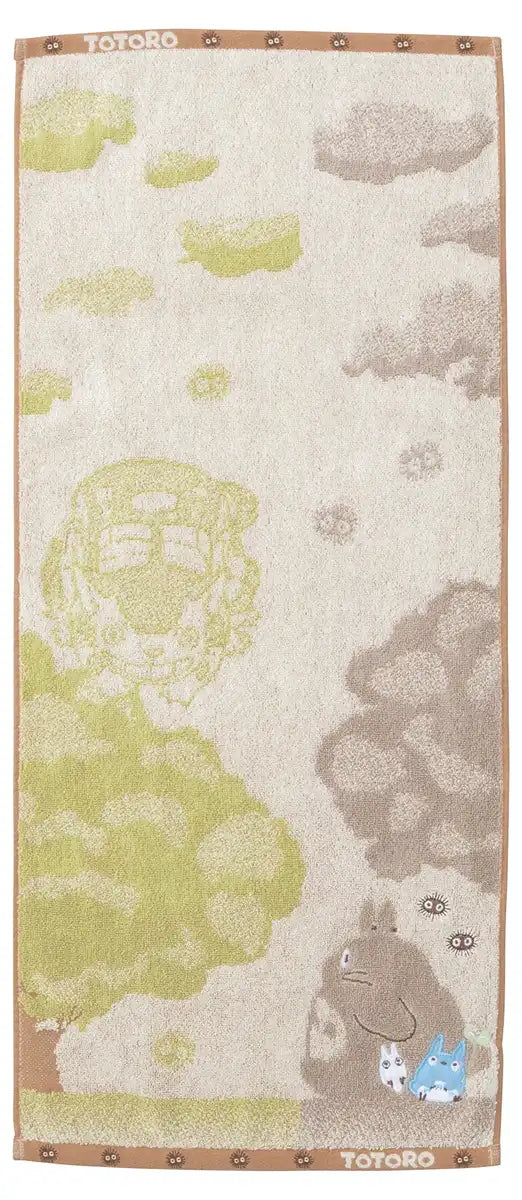 MARUSHIN Studio Ghibli My Neighbor Totoro Face Towel 'Totoro In Tree Shade'- Japan Figure Store - #1 Bring To You The Best Japanese Goods